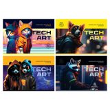 Альбом для рисования 24л., А4, на скрепке BG "ТехАрт"
