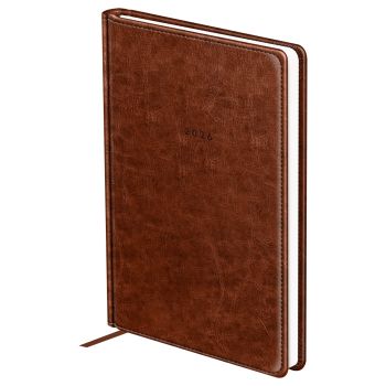 Ежедневник датированный 2026г., А5, 176л., твердый переплет, кожзам, BG 