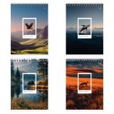 Блокнот А5 80л. на гребне BG "Русская природа"