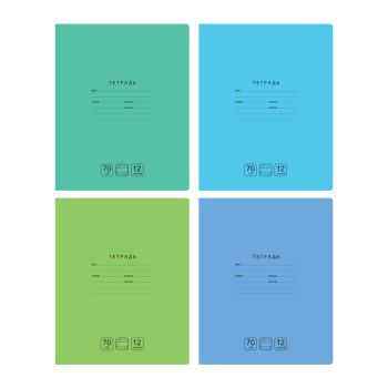 Тетрадь 12л., косая линия BG 