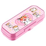 Пенал-футляр, 215*90*43 СТАММ "Мяу", розовый