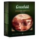 Чай Greenfield "English Edition", черный, 100 фольг. пакетиков по 2г Чай Greenfield "English Edition", черный, 100 фольг. пакетиков по 2г