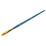 Кисть художественная синтетика Гамма "Галерея", плоскоовальная "кошачий язык" №8, короткая ручка