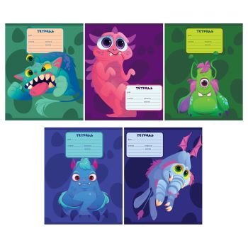 Тетрадь 12л., косая линия BG 