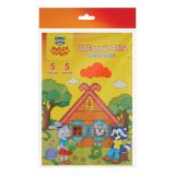 Фетр Мульти-Пульти "Приключения Енота", флуоресцентные цвета, А4, 5л., 5цв., 2мм, жесткий