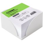 Блок для записей СТАММ "Имидж +", 9*9*4,5см, пластиковый бокс, белый