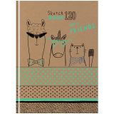 Скетчбук 120л., А5 BG "С друзьями", 7БЦ, матовая ламинация, трехцветный тонированный блок, 80г/м2