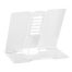 Подставка для книг СТАММ, металлическая, мини-формат, регулируемый угол наклона, белая