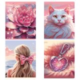 Тетрадь 48л., А5, клетка BG "Нежность", "софт тач" ламинация, тиснение фольгой