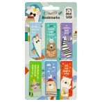 Закладки магнитные для книг, 6шт., MESHU "Book lovers", ламинация с блестками