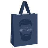 Пакет подарочный 26*32*12см MESHU "Real man",  матовая ламинация