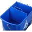 Тележка уборочная-ведро OfficeClean Professional, 2 секции, 20л, прямоугол., механич. отжим, синяя