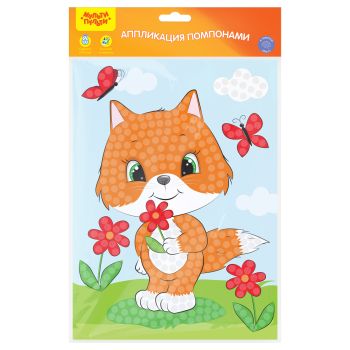 Аппликация помпонами Мульти-Пульти 