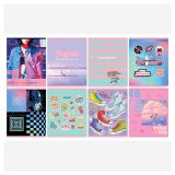 Тетрадь 48л., А5, линия BG "Микс-8. Девочки"