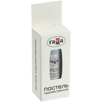 Пастель художественная Гамма, жемчужно-голубой № 454, штучная, картон.упак.