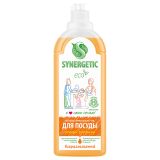 Средство для мытья посуды и игрушек Synergetic "Сочный апельсин", антибакт, 1л