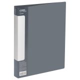 Папка на 4 кольцах СТАММ "Стандарт" А4, 40мм, 700мкм, пластик, серая