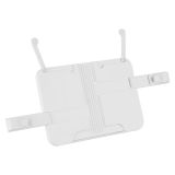 Подставка для книг СТАММ, пластиковая, белая, с  дополнительными держателями