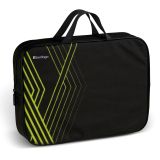 Папка текстильная с ручками 1 отделение, А4 Berlingo "Basic green", 350*265*75мм, текстиль, на молнии