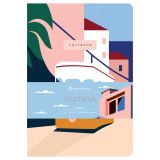 Тетрадь 40л., А5, точка на сшивке Greenwich Line "Путешествия", твин-лак, тон. блок 80г/м2