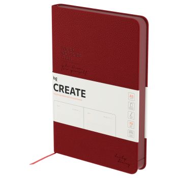 Ежедневник недатированный, А5, 136л., твердый переплет, кожзам, BG 