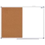 Доска магнитно-маркерная/пробковая OfficeSpace, 90*120см, алюминиевая рамка