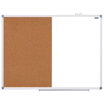 Доска магнитно-маркерная/пробковая OfficeSpace, 90*120см, алюминиевая рамка