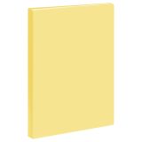 Папка с 30 вкладышами СТАММ А4, 17мм, 500мкм, пластик, пастель, желтая
