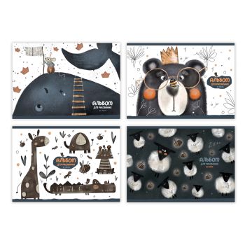 Альбом для рисования 32л., А4, на скрепке BG 