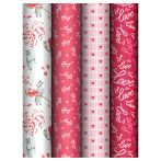 Упаковочная бумага глянц. 70*100см, MESHU "Любовь", 80 г/м2, ассорти, 4 дизайна