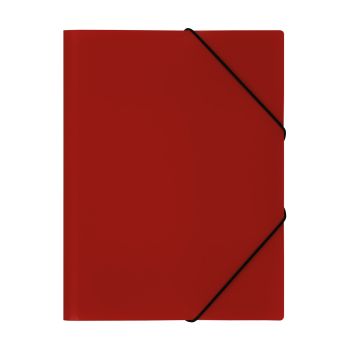 Папка на резинке СТАММ А4, 500мкм, пластик, красная