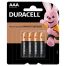 Батарейка Duracell Basic AAA (LR03) алкалиновая, 4BL