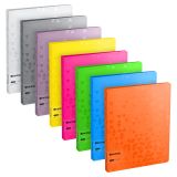 Папка на 4 кольцах Berlingo "Neon+Metallic+DoubleWhite", 24мм, 1000мкм, ассорти, D-кольца, с внутр. карманом