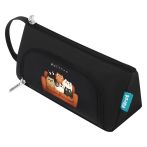 Пенал мягкий Först "Feline friends", 1 отделение, 1 карман, 210*115*85 , полиэстер, откидная планка, черный