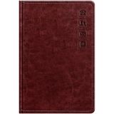 Телефонная книга А7, 64л., кожзам, BG "Nebraska. Dark red", с вырубкой