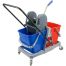 Тележка уборочная OfficeClean, 2 съемных ведра 23л., механический отжим, пластиковый каркас