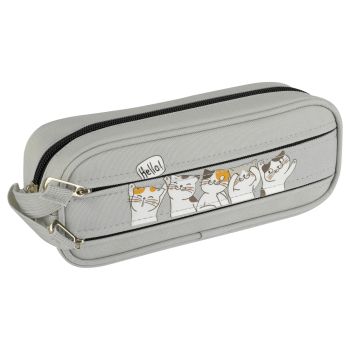 Пенал мягкий 1 отделение, 1 карман, 220*50*80 MESHU 