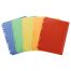 Папка-вкладыш с перфорацией СТАММ А4, ПВХ, 180мкм, расширяющаяся до 250л., цветная, ассорти