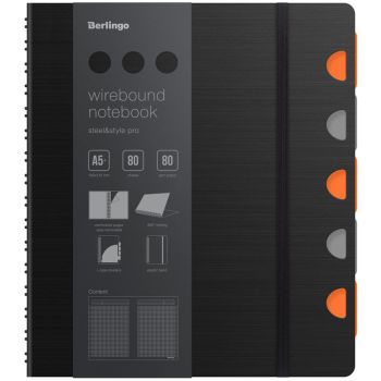 Бизнес-тетрадь А5+, 80л., Berlingo 