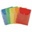 Папка-вкладыш с перфорацией на кнопке СТАММ А4, ПВХ, 180мкм, расширяющаяся до 250л., цветная, ассорти