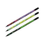 Карандаш ч/г Berlingo "Neon Paradise" HB, черное дерево, круглый, заточен., с ластиком, ассорти