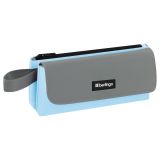 Пенал мягкий 2 отделения, 1 карман, 225*110*45 мм, Berlingo "Aquamarine", полиэстер с силиконом