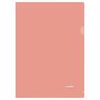 Папка-уголок СТАММ "Акцент" А4, 180мкм, пластик, непрозрачная, коралловая