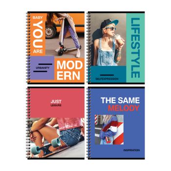 Тетрадь 48л., А5, клетка на гребне BG 