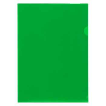 Папка-уголок СТАММ, А4, 150мкм, непрозрачная, зеленая