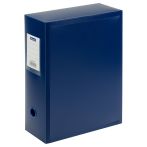 Короб архивный на кнопке OfficeSpace разборный, 100мм, пластик, 900мкм, синий
