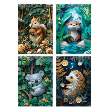 Блокнот А6 40л. на гребне BG 