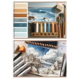 Альбом для рисования 40л., А4, на гребне BG "Красочный"