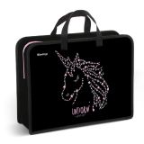 Папка с ручками 1 отделение, А4 Berlingo "Night sky", 340*245*100мм, пластик, на молнии