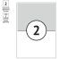 Этикетки самоклеящиеся А4 100л. OfficeSpace, белые, 02 фр. (210*148,5), 70г/м2
